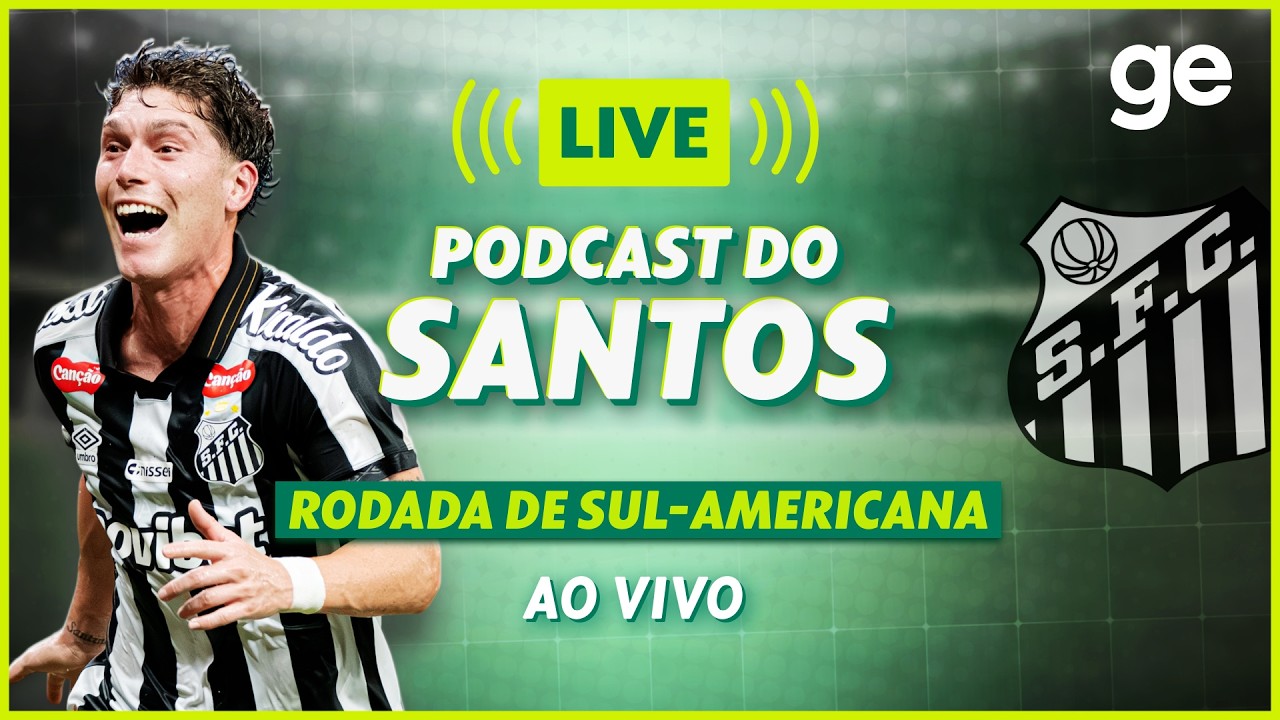 AO VIVO! GE SANTOS ANALISA O EMPATE CONTRA O SAN LORENZO PELA SUL-AMERICANA | #podcast | ge.globo