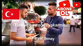 Filistin sokaklarında Türkiye bayrağını yakarmısın diye sorduk ( sosyal deney) Altyazılı