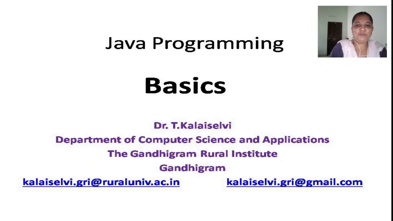 TK Java Basics Part1 - YouTube