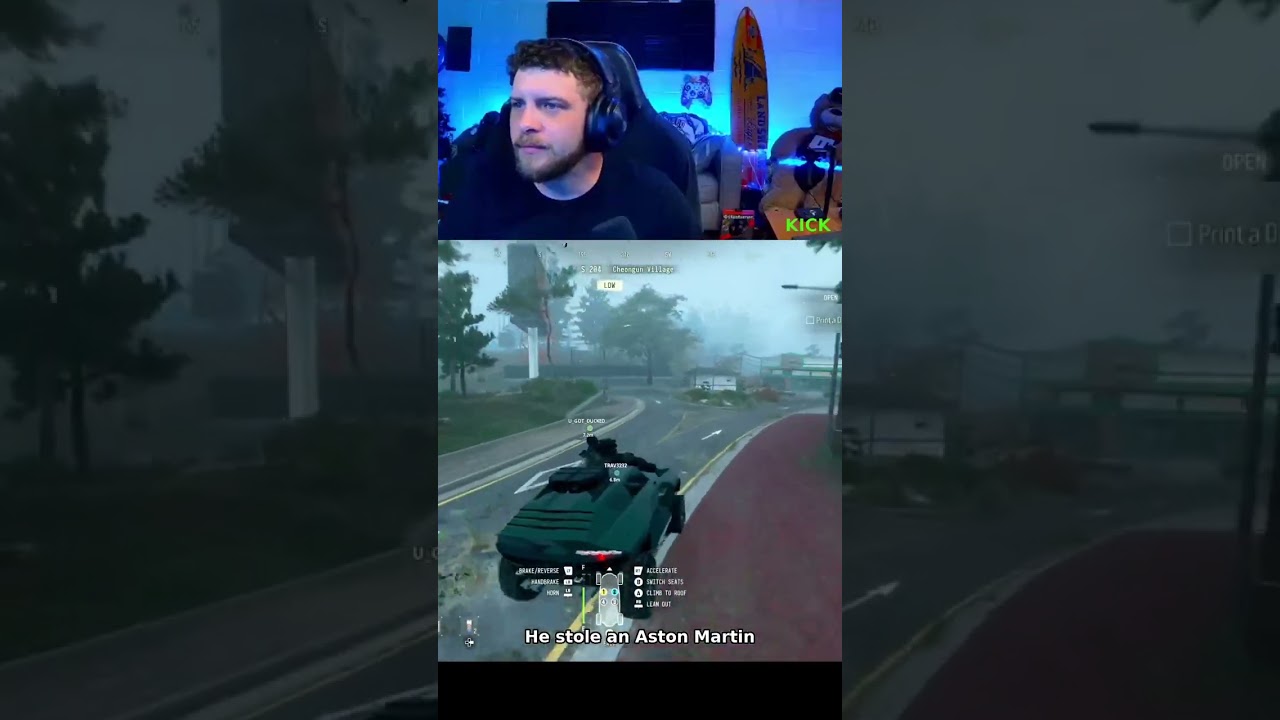 He stole an Aston Martin and checked if it was insured after. Live on Kick: superfaacked