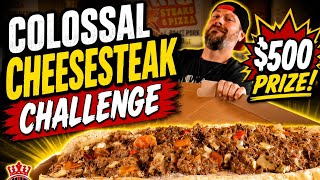 $500 COLOSSAL CHEESESTEAK CHALLENGE | MANVFOOD | MOLLY SCHUYLER