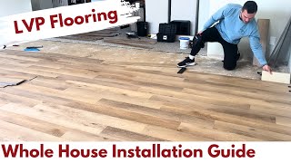 How to Install Vinyl Plank Flooring For Beginners + Flooret LVP Review | Builds by Maz
