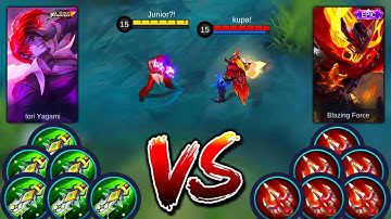 CHOU VS ALDOUS 500 STACK ~ BUILD ITEM & EMBLEM OLD ~ MLBB