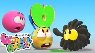 Color Fruit Stamps | Wonderballs Playground | Art & Craft for Kids | Funny Cartoons for Kids