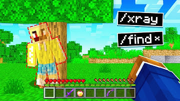 Epic XRAY PRANK in Minecraft Hide and Seek!
