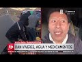 Llevan alimentos y medicamentos a transportistas varados por los bloqueos