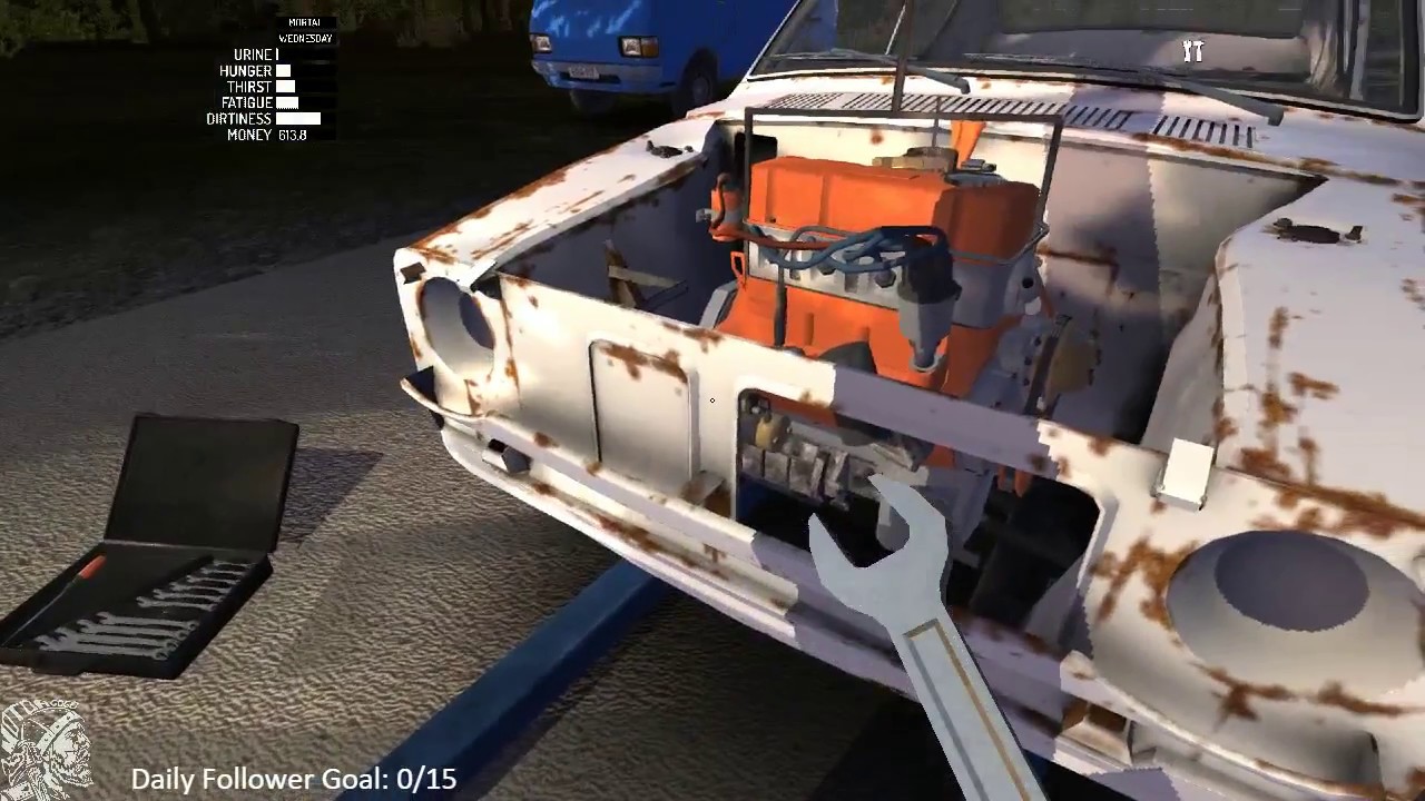 My summer car part 8 (Finished the suspension and installing the engine