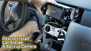 How to Install a Car Stereo and Backup Camera  Toyota Corolla