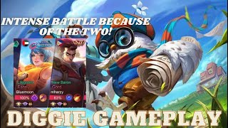 INTENSE BATTLE ! - Diggie Gameplay (Mobile Legends)