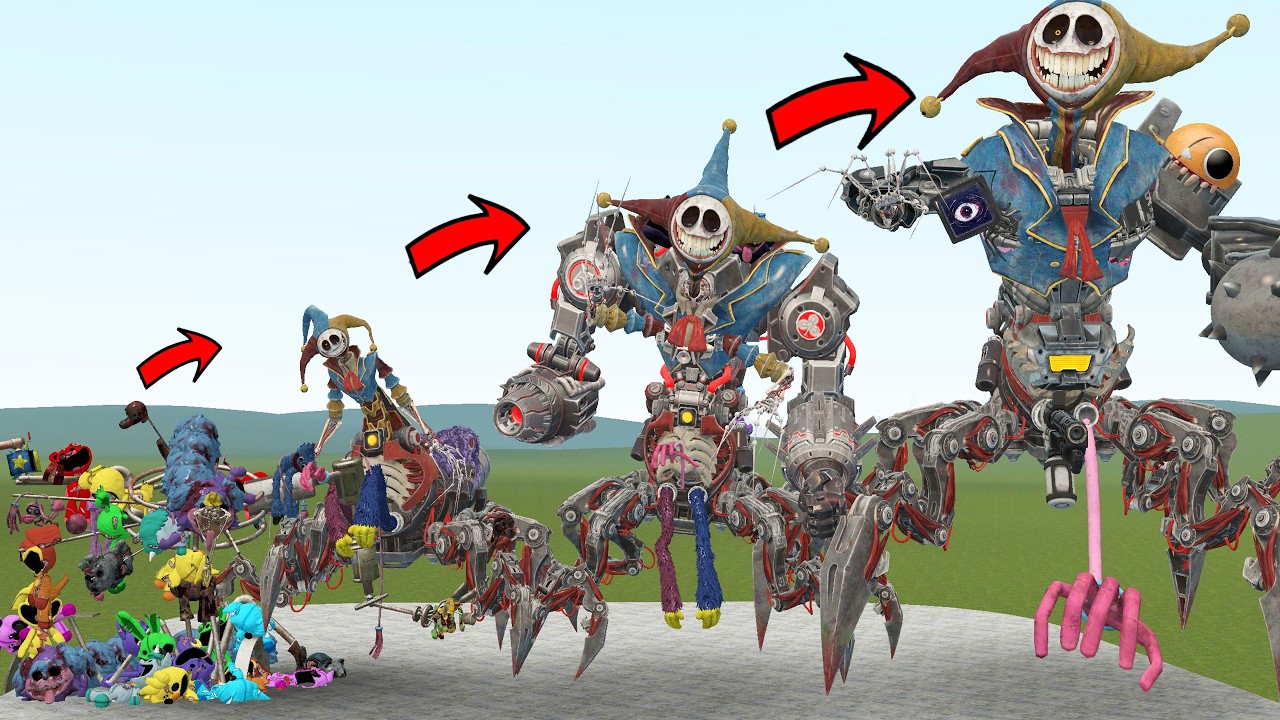 NEW EVOLUTION OF PROTOTYPE POPPY PLAYTIME CHAPTER 5 ALL PHASES 0-3 In Garry's Mod!