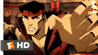 Mortal Kombat: Battle of the Realms (2021) - Liu Kang vs. Shang Tsung Scene (6\/10) | Movieclips