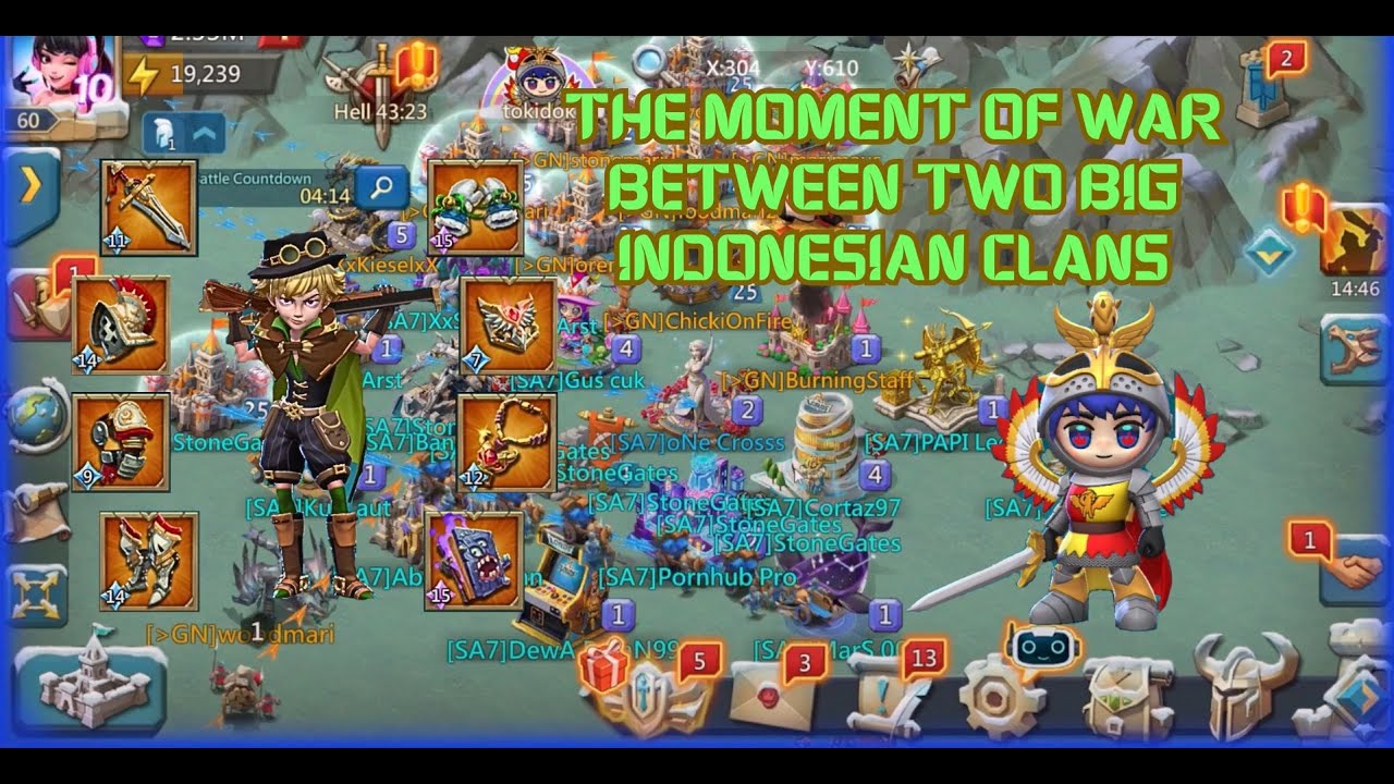 LORDS MOBILE | CRAZY RALLY MOMENT CHOICES FOR TWO BIG INDONESIAN CLANS | WE'LL BRUSH OFFLINE TARGET!