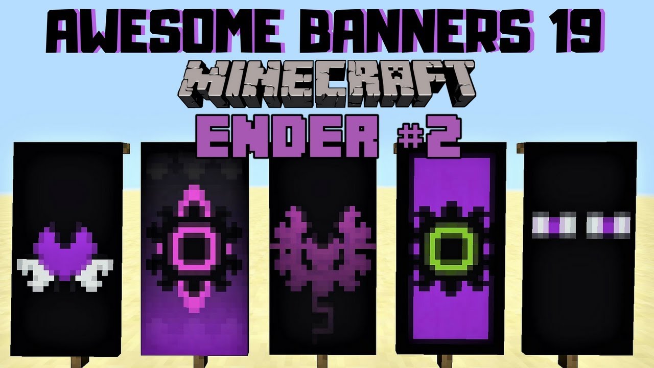 EYE OF ENDER Minecraft banner tutorial! 