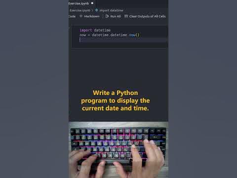 ASMR | Display date and time Python #shorts - YouTube