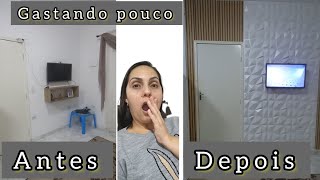 transformei minha sala com menos de 100,00 reais/ renovando