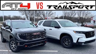 2025 GMC Acadia AT4 VS 2025 Honda Pilot Trailsport