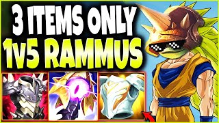 Our Rift-Rammus Build can 1v5 with only 3 ITEMS 🔥 23% Omnivamp is TOO OP 🔥 LoL Top Rammus Gameplay