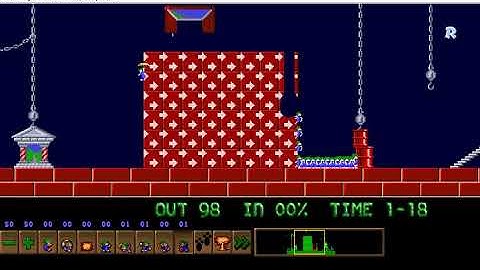 Lemmings Custom Level - Bold Leaps Costs You Dearly! II