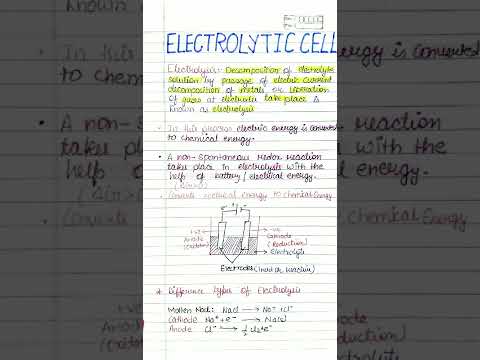 Electrochemistry beautiful Handwritten