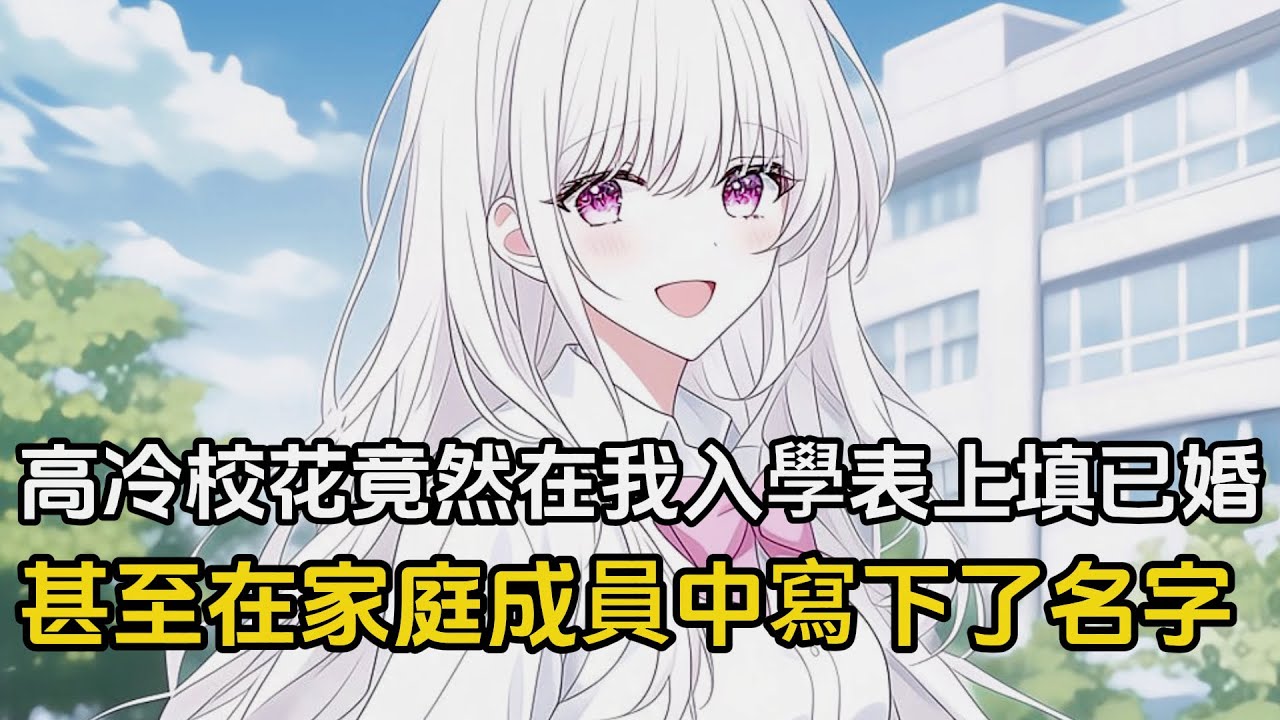 剛上大學，高冷校花竟在我的入學表上填已婚，甚至在家庭成員中寫下了自己的名字#戀愛 #二次元 #漫畫