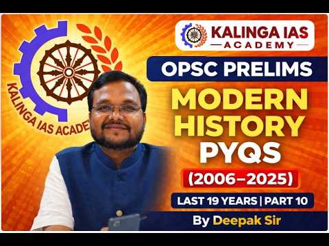 OPSC Prelims Modern History PYQs (2006–2025) | Last 19 Years | Part 10 ...