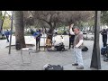 Grupo Valparaíso "sobreviviendo" en plaza de armas, Santiago de CHILE | 아르마스 광장의 뮤지션 그룹 Valparaíso