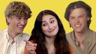 the cast of 'the summer i turned pretty' being CHAOTIC for 10 minutes straight
