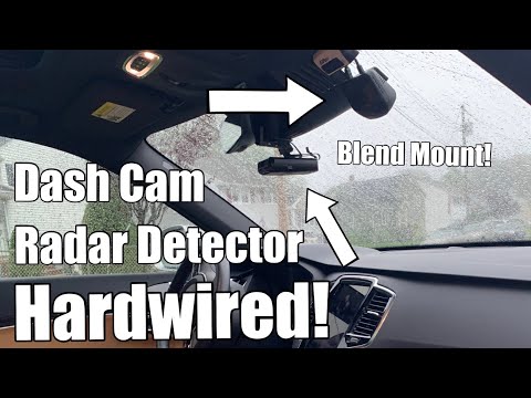 Volvo XC90 SPA Radar Detector and Dash Cam hardwire with Blend Mount install (Uniden R3)