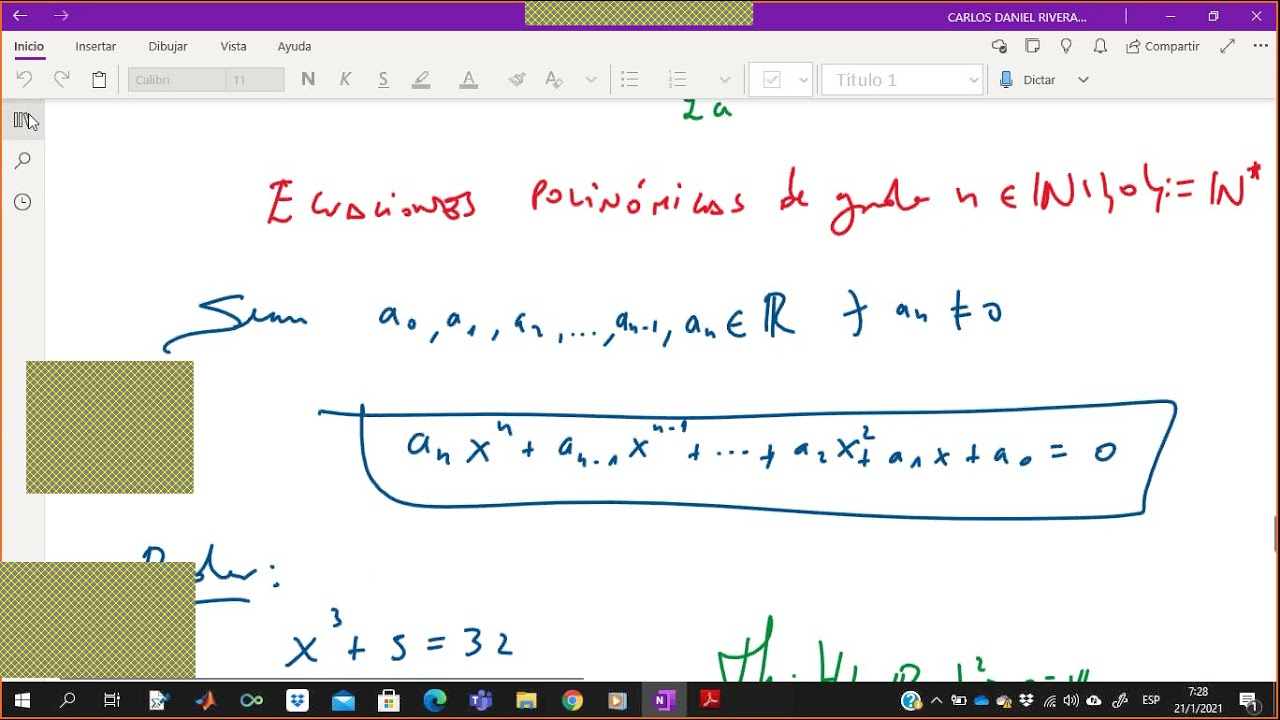 Fundamentos de Matemática - Clase 34 GR's 30, 32 y 34 - 2020B