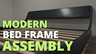 Allewie Platform Bed Frame Adjustable & Ergonomic Headboard Assembly | SHA CERLIN Modern Low Profile