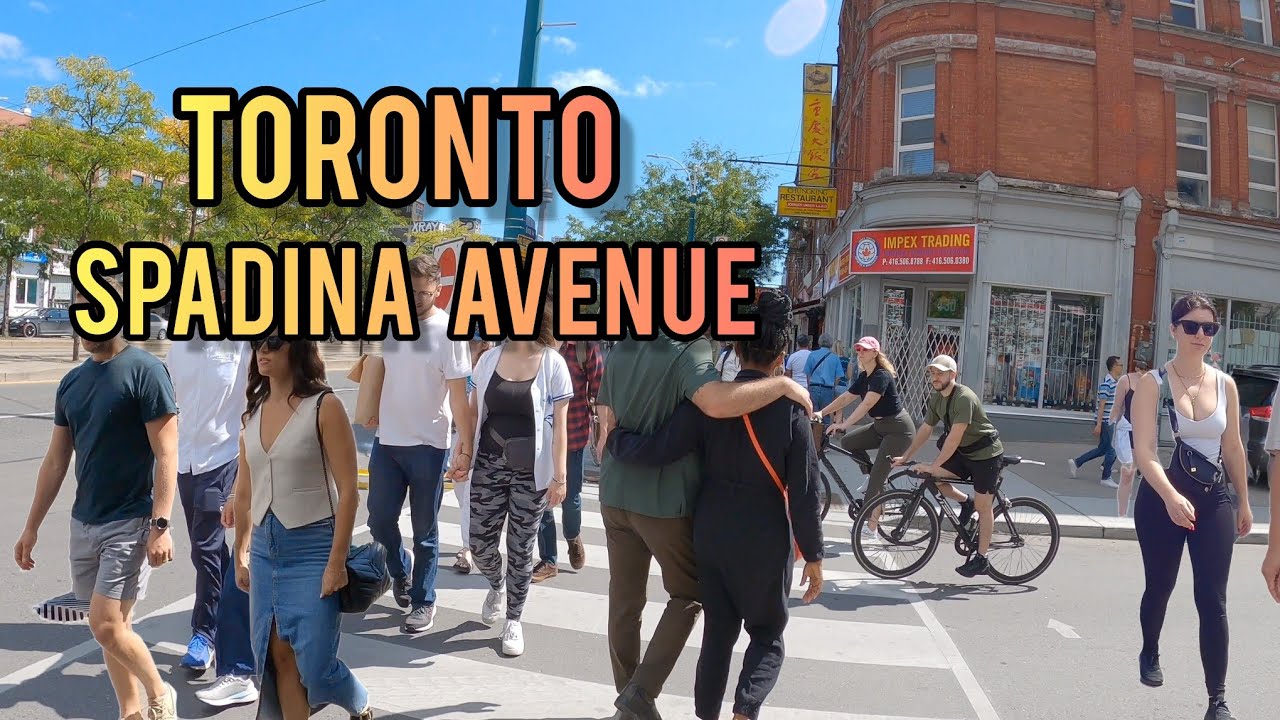 Toronto Downtown walking Tour On Queen Street & Spadina Ave, Canada
