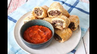 Yummy Italian Meatball Inspired Puff Pastry Snacks - Easy Snack - By One Kitchen