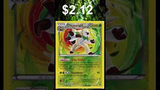 Top 5 Most Expensive Chesnaught Cards #five #ten #cool #fyp #pokemon #shorts #top10 #top5 #love #tcg