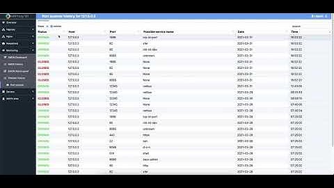 A new service: Port scanner