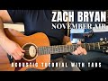 Cours De Guitare De November Air Par Zach Bryan Avec Tablatures mp3