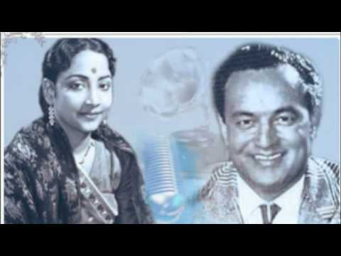 First duet of Mukesh ji and Geeta ji : Rarest of t...