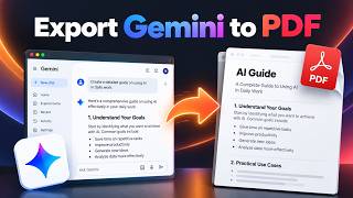 How to Export Gemini Chats to PDF in 1 Click (New Method)