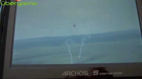 Archos 5 android internet tablet, hd video demo