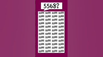 Logically spot the odd 5568 in 5 seconds! #fypシ゚viral #fypviral #fyp #iqtest #shorts #onthisday