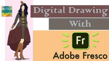 Digital Fashion illustration with Adobe Fresco | Fashion Design | Art & Painting with iPad Pro