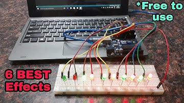 #19 6 BEST L.E.D CHASER EFFECTS👍|| Arduino projects || PR ROBOTICS