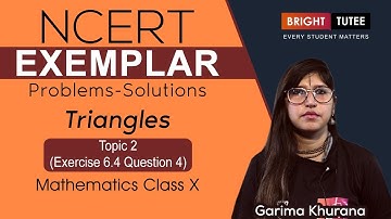 NCERT Exemplar Solutions Class 10 Maths Chapter 6: Triangles Exercise 6.4 Question 4