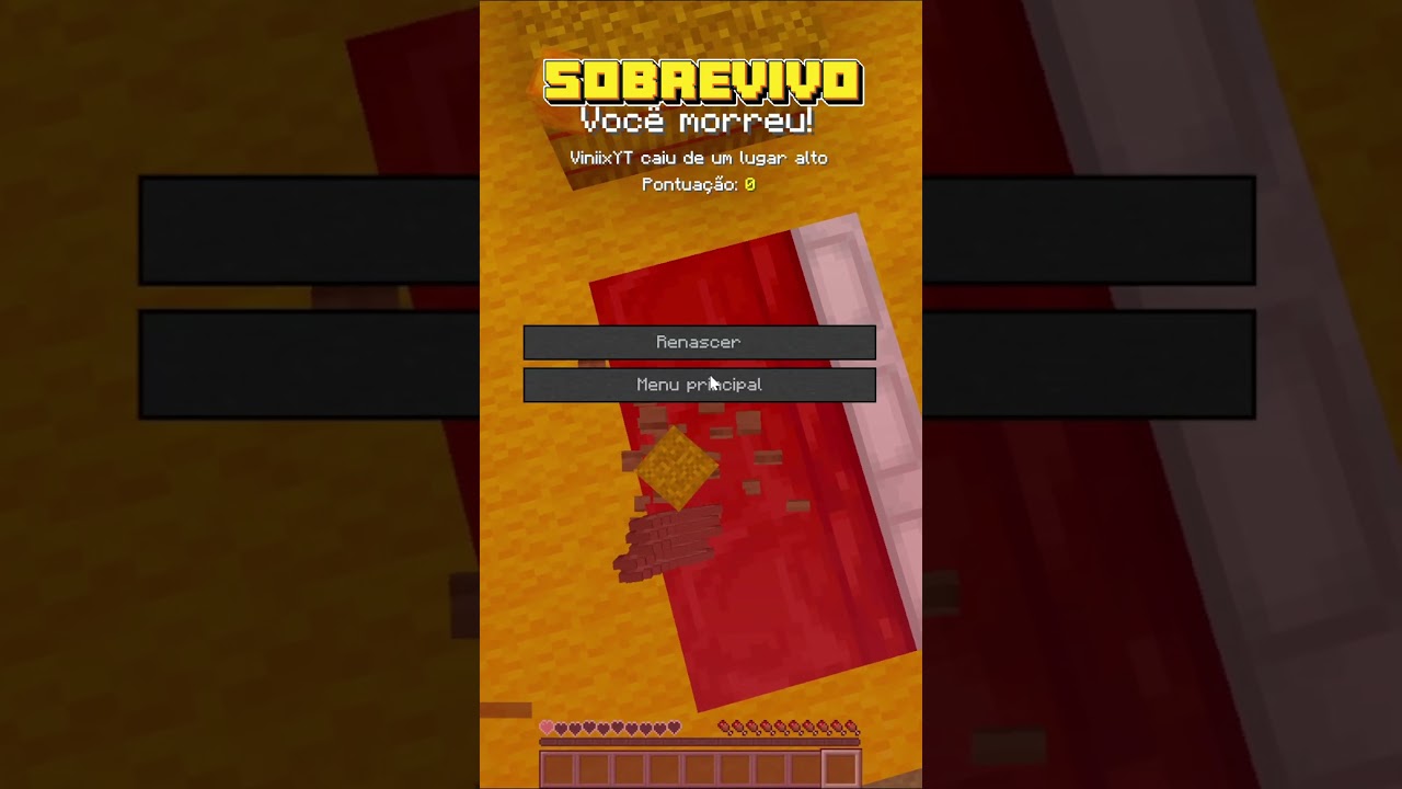 PULEI DO BLOCO MAIS ALTO NO MINECRAFT E NÃO MORRI