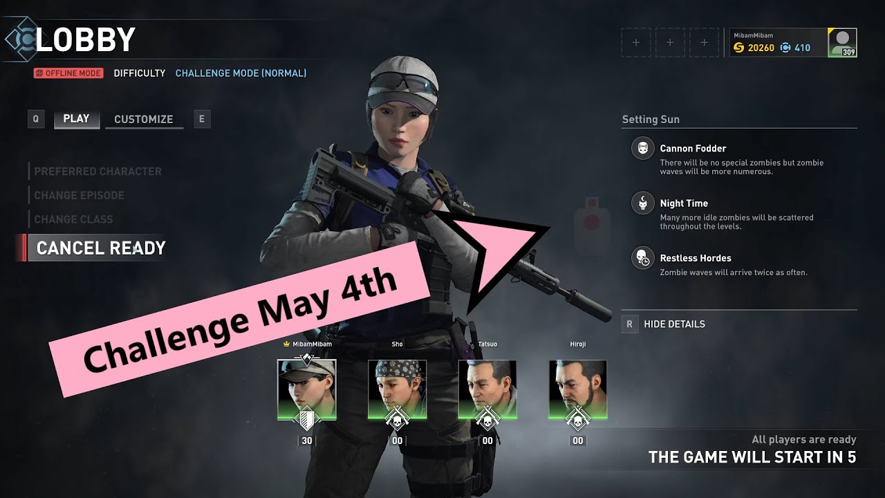 World War Z Weekly Challenge 4th May 2020 YouTube