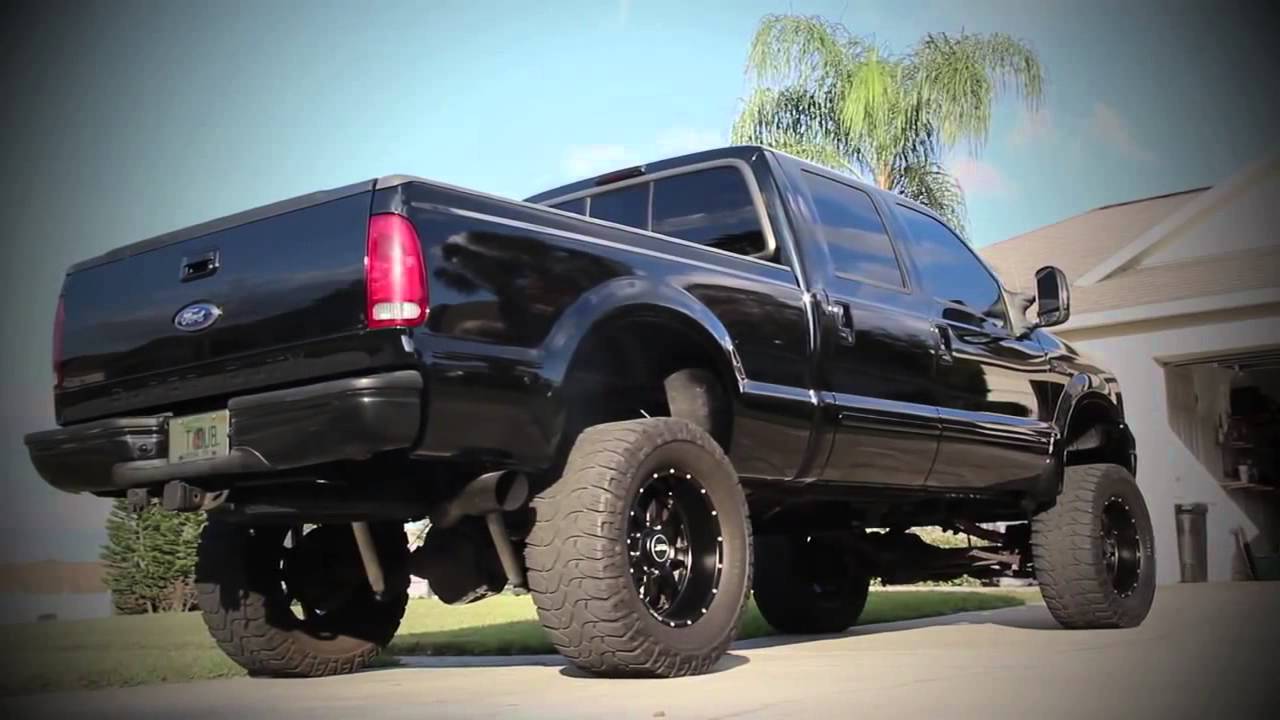 Blacked out F250 - YouTube