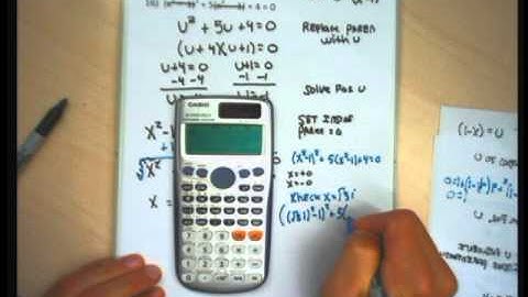 Intermediate Algebra section 5 5 Equations in Quadratic Form
