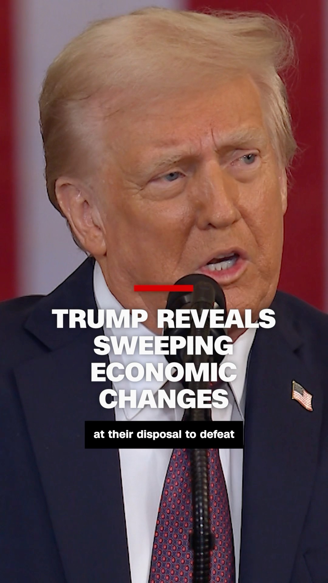 Trump reveals sweeping economic changes