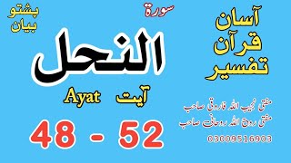 An Nahl النحل Ayat 48, 49, 50, 51, 52 @AsanQuranTafseer
