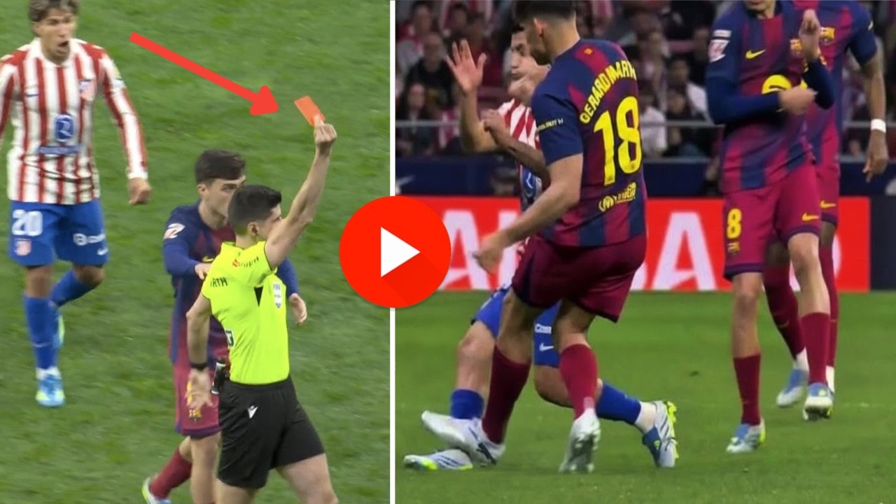 Gerard Martín Red Card Cancelled After VAR | Barcelona Vs Atletico Madrid 2-1| Laliga 2026