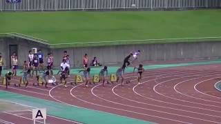 20161010静岡中部陸協記録会男子100m6組